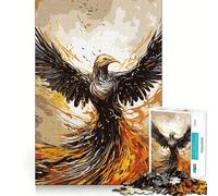 Puzzle Phénix pour Adultes, 1000 pièces, défi Mental, Jouet d'évasion et de Calme, pièce de Collection d'art découpée avec Soin (38x52cm)