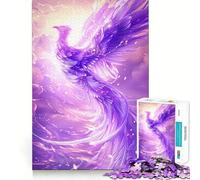 Puzzle Phénix Violet 1000 Pièces pour Adultes Jeu Cognitif et de Lien Motif à Assembler Cadeau de Noël (50x75cm)