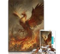 Puzzle Phoenix 1000 pièces pour Adolescents, Jeux éducatifs, décoration d'intérieur, à Offrir en Cadeau à Toute la Famille (75x50cm)