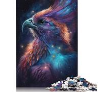Puzzle Phoenix Bird Galaxy 1000 pièces en Bois, Jeu Familial, difficulté : 1000 pièces (75 x 50 cm)