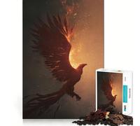 Puzzle Phoenix in Awakening 1000 pièces pour Adolescents, Jeu de logique mentale, évasion apaisante, Objet de Collection aux Bords Fins (38x52cm)