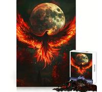 Puzzle Phoenix Pleine Lune 1000 pièces pour Adolescents, Jeu de logique et de Sens, Simple et Amusant, Bords Lisses, Cadeau élégant (38x52cm)
