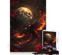 Puzzle Phoenix Pleine Lune 1000 pièces pour Adolescents, Jeu intellectuel, Moments en Famille, découpe de qualité, Cadeau Unique (50x75cm)