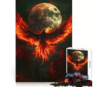 Puzzle Phoenix Pleine Lune pour Adultes, 1000 Pièces, Jeu de Réflexion, Joie en Famille, Découpe de Précision, Joli Cadeau (50x75cm)
