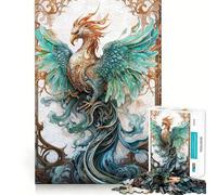 Puzzle Phoenix Resurrected 1000 pièces pour Adolescents, Jeu de logique Puissant, évasion apaisante, Bords Nets, Cadeau d'anniversaire (38x26cm)