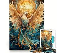 Puzzle Phoenix Resurrected 1000 pièces pour Adultes, Jouet de réflexion, à Faire à la Maison, découpe Fine, Cadeau de Noël (38x26cm)