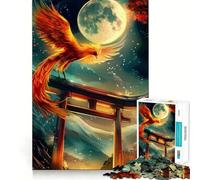 Puzzle Phoenix Rising Torii 1000 pièces pour Adultes et Adolescents, Jouet Anti-Stress, pour Les fêtes (38x26cm)