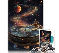 Puzzle phonographique ciel étoilé 1000 pièces pour adultes et adolescents, puzzle phonographique ciel étoilé 1000 pièces, interaction parent-enfant intéressante pour réduire le stress (taille 38x26cm)