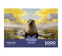 Puzzle Phoque 1000 Pièces pour Adultes Et Enfants, Jeu De Société Convivial, Puzzle Marais, DéCoration, Cadeau Adulte 70x50cm/1000pcs