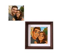 Puzzle photo de dessin animé personnalisé avec cadre | Puzzle personnalisé de votre photo | Original Cartoon Portrait Gift Keepsake