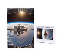 Puzzle photo de la station spatiale internationale pour adultes de 1000 pièces, puzzle en bois à partir de photos, casse-tête stimulant parfait pour les soirées de jeux, décoration de la maison