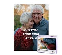 Puzzle Photo personnalisé 300, 500, 1000 pièces, Puzzle personnalisé avec Votre Propre Photo, Puzzle Photo personnalisé pour Adultes, Enfants, Adolescents (Portrait 500 pièces)