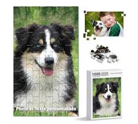 Puzzle Photo Personnalisé en Bois 120 300 500 1000 Pièces Puzzles Personnalisable à Partir d'une Photo Texte Cadeau Unique pour Anniversaire Noël Mariage Famille Enfant Amis (Puzzle Image)