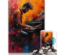Puzzle pianiste 1000 pièces pour Adultes et Adolescents, Aide Le Cerveau à exercer des Jouets addictifs pour cultiver la Patience Une œuvre d'art (38x26cm)