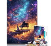 Puzzle Piano Ciel étoilé pour Adultes et Adolescents, Jouet éducatif et décompressant, Cadeau d'anniversaire, décoration Murale 38x26cm