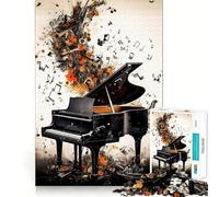 Puzzle Piano Coloré 1000 Pièces pour Adultes Jeu Intelligent et Ludique Bords Lisse Objet de Collection (38x52cm)