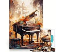 Puzzle Piano Serene Sonata 1000 pièces pour Adolescents, Jeu d'entraînement cérébral, Cadeau saisonnier Serene Time Art Assembly (38x26cm)