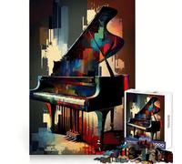 Puzzle Piano Serene Sonata pour Adultes, 1000 pièces, Jeu de logique Transparente, Loisirs, découpe Parfaite, Cadeau créatif (38x52cm)