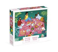 Janod - Puzzle 1000 Pièces Adultes Adolescents Enfants - Picnic Entre Amis - Développe la Patience et la Dextérité - Fabrication Européenne, Encres végétales et Certifié FSC - Dès 8 Ans - J02496