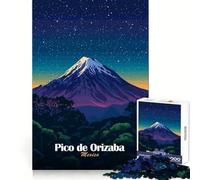 Puzzle Pico De Orizaba Mountain 1000 pièces pour Adolescents, Jeu d'entraînement cérébral, Moment de détente, Art à Assembler, Cadeau saisonnier (50x75cm)