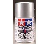 Tamiya AS12 Argent metal nu, bombe de peinture 100 ml