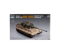 Maquette char : king tiger avec zimmerit 1944 : tourelle henschel trumpeter