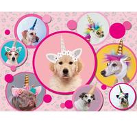 Puzzle Pièces Xxl - Chiens Licornes - Puzzle 300 Pièces
