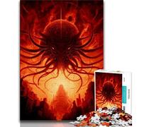 Puzzle Pieuvre Monstre 1000 pièces pour Adultes et Adolescents, Chaque pièce est Unique - Jeu Familial Stimulant et Amusant (38x26cm)