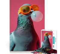 Puzzle Pigeon Bubblegum 1000 pièces pour Adultes, Jeu de logique, Plaisir Lent, découpe précise, Cadeau élégant (38x26cm)