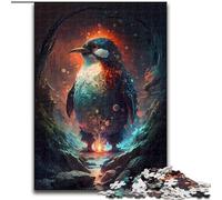 Puzzle Pingouin 1000 pièces en Bois, pour Les Anniversaires, Les fêtes et la décoration intérieure(50x75cm)
