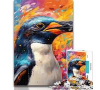 Puzzle Pingouin 1000 pièces pour Adolescents, idéal comme Cadeau pour Toute la Famille à partir de 14 Ans, 26x38cm