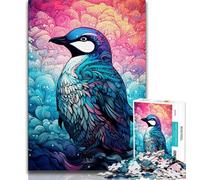 Puzzle Pingouin Art Coloré pour Adultes 1000 Pièces, Jeu de Rigueur et de Jeu Familial Idéal comme Cadeau pour Toute la Famille (75x50cm)
