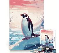 Puzzle Pingouin Aurores Polaires pour Adolescents, 1000 Pièces, Jeu de Réflexion, Amusant et Apaisant, Objet d'art à Assembler et à Collectionner (50x75cm)