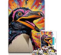 Puzzle Pingouin coloré de 1000 pièces pour Adultes et Adolescents, Jouet éducatif et décompressant, décoration Parfaite, 38x52cm