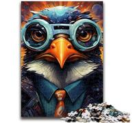 Puzzle Pingouin coloré pour Adultes, 1 000 pièces, Difficile à réaliser, mais Amusant et Humoristique, décoration d'intérieur et Cadeaux Uniques (50x75cm)