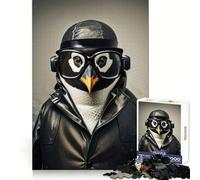 Puzzle Pingouin Détective Adolescents 1000 Pièces Jeu de Réflexion Atelier Amusant et Apaisant Objet de Collection à Assembler (38x52cm)