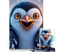 Puzzle Pingouin Neige pour Adultes 1000 pièces Logic Boost Toy Group Joy Premium Edge Surprise d'anniversaire (38x52cm)
