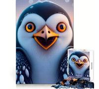 Puzzle Pingouin Neige pour Adultes 1000 pièces Logic Boost Toy Group Joy Premium Edge Surprise d'anniversaire (38x26cm)