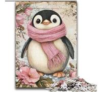 Puzzle Pingouin Portant Un Foulard, 2000 pièces pour Adolescents, Jeu Stimulant, idéal comme Cadeau pour Toute la Famille (70x100cm)