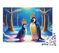 Puzzle Pingouins Arctique Royal 1000 pièces,Carton Robuste de qualité supérieure,encadrable,idéal Les Voyages,Les séjours à la Maison ou Entre Adultes,Adolescents et débutants,52x38cm/1000 pièces