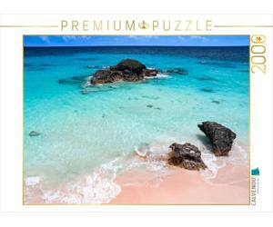 Puzzle · Pink Coral Beach - Bermudes | Une illustration tirée du calendrier « Sable de corail rose · 2000 pièces · Format assemblé 90 × 67 cm · CALVENDO Puzzle