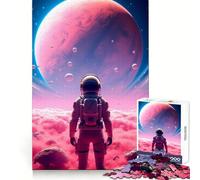Puzzle Pink Planet 1000 pièces pour Adolescents, Jeu de réflexion, Moment de Paix, découpe Premium, Cadeau Artistique (38x52cm)
