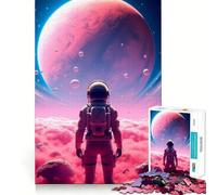 Puzzle Pink Planet 1000 pièces pour Adolescents, Jeu de réflexion, Moment de Paix, découpe Premium, Cadeau Artistique (38x52cm)