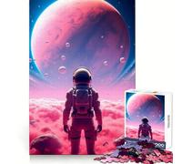 Puzzle Pink Planet 1000 pièces pour Adolescents, Puzzle Facile à Assembler, Loisirs, découpe soignée, Cadeau de Noël (38x26cm)