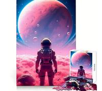 Puzzle Pink Planet 1000 pièces pour Adolescents Renforce la mémoire, apaise et détend Bords de qualité (50x75cm)