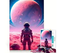 Puzzle Pink Planet 1000 pièces pour Adolescents Renforce la mémoire, apaise et détend Bords de qualité (50x75cm)