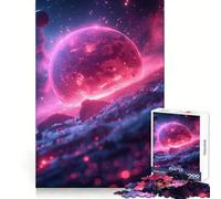 Puzzle Pink Planet Dawn 1000 pièces pour Adolescents, Jeu de logique, Jeu de Groupe, découpe de précision, Cadeau attentionné (38x26cm)
