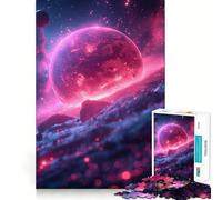 Puzzle Pink Planet Dawn 1000 pièces pour Adolescents, Jeu de logique, Jeu de Groupe, découpe de précision, Cadeau attentionné (38x26cm)