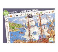 Puzzle Pirates - DJECO - Puzzle 100 pièces - Thème Fantastique - Pour Enfant de 5 ans et plus
