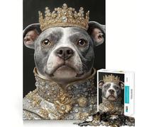 Puzzle Pit Bull Royalty 1000 pièces pour Adolescents Jeu de réflexion et de création Collective Objet de Collection aux découpes nettes (38x26cm)